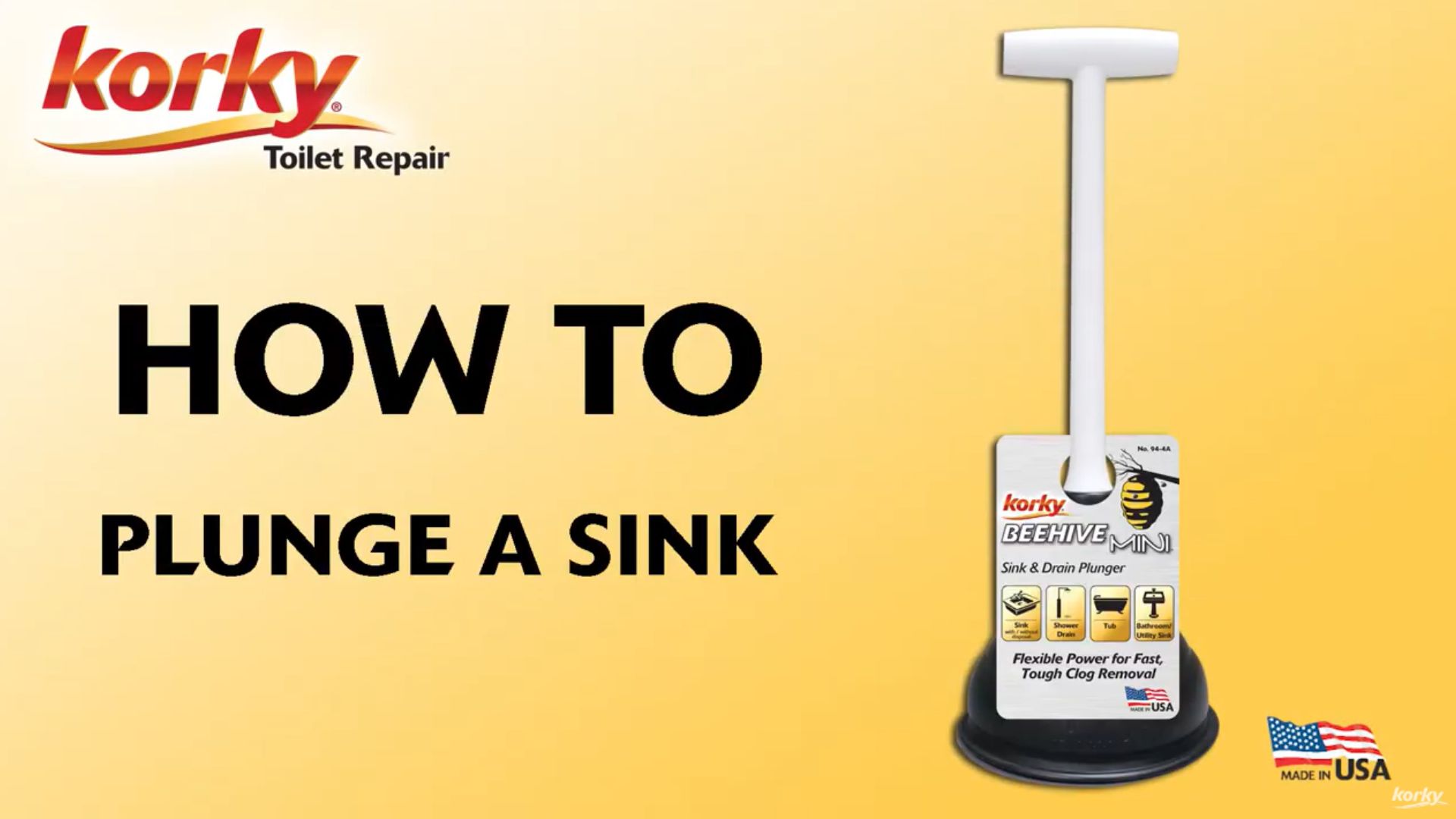 How to Unclog a Sink or Tub Korky